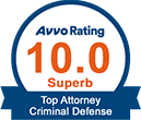 10.0 Superb Rating by Avvo 10.0 Superb Rating by Avvo